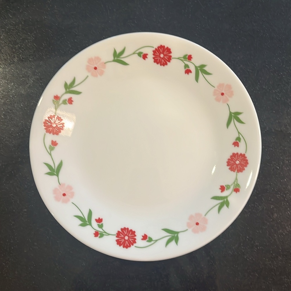 Bread & Butter Plate "Spring Pink" (Corelle) by CORNING - Set of 4 - Picture 2 of 4